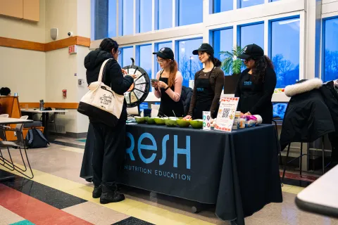 FRESH Peer Food Education Booth